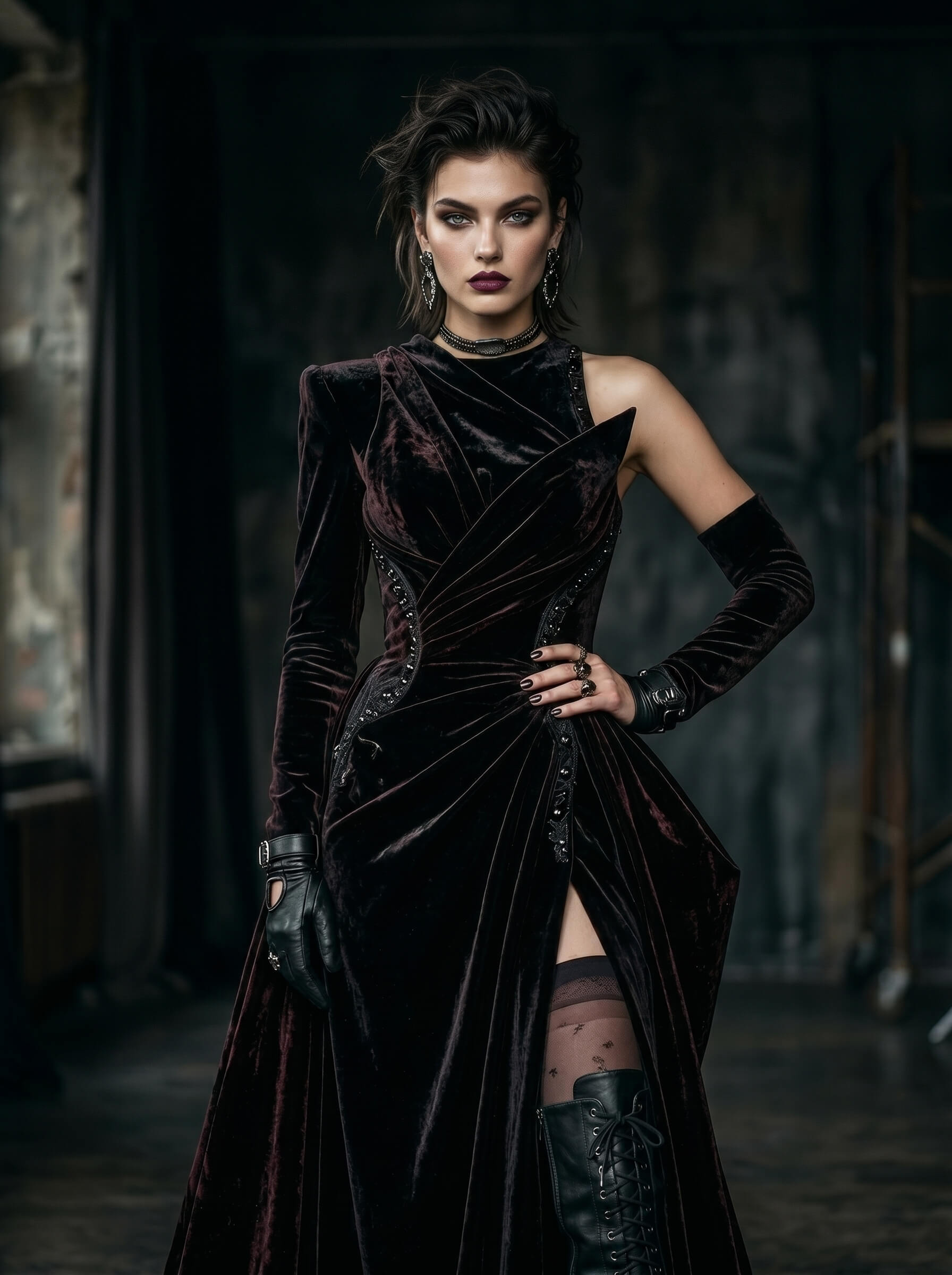 Sale Image 1 - Dark Velvet Gown